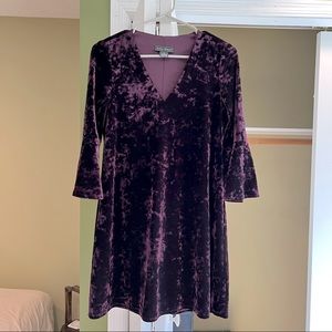 Purple Velvet Dress Women’s 4P